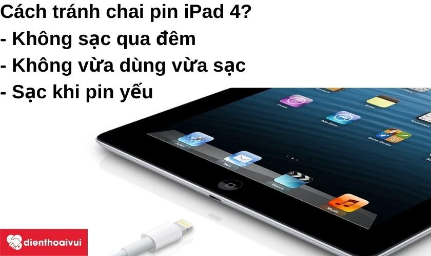Thay pin iPad 4 chính hãng giá tốt nhất tại Điện Thọai Vui HCM và HN